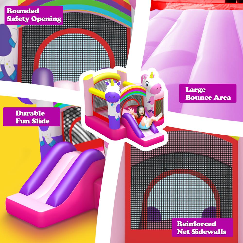 Serenelife Kids Play Hüpfburg mit Rutsche aufblasbar ab 3 Jahre