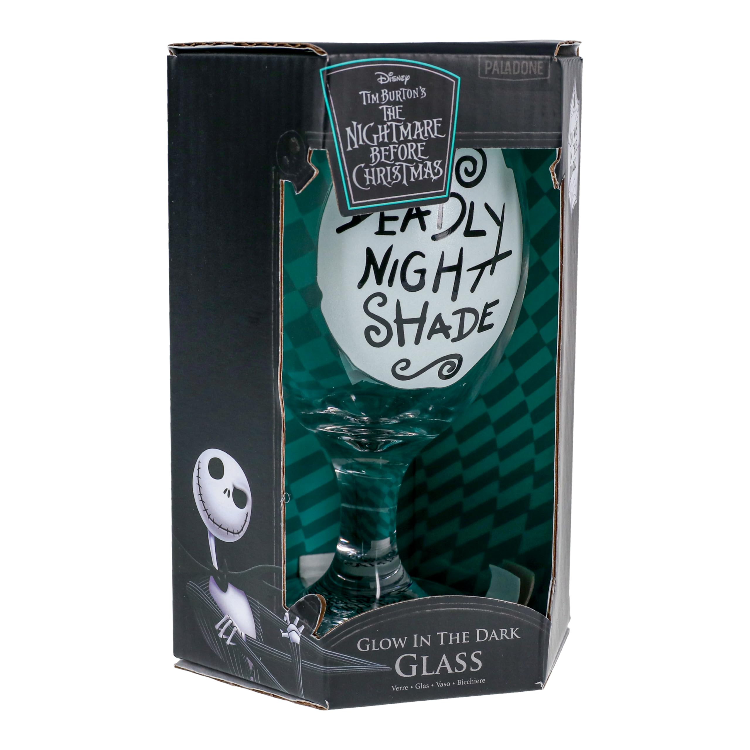Paladone Nightmare Before Christmas Glas 350 ml leuchtend