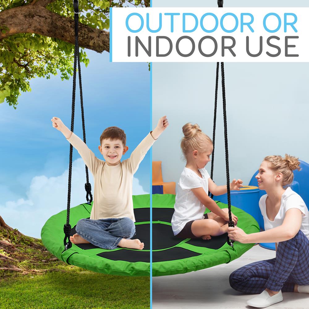 Serenelife Outdoor Swing Tellerschaukel 40" Grün wasserdicht