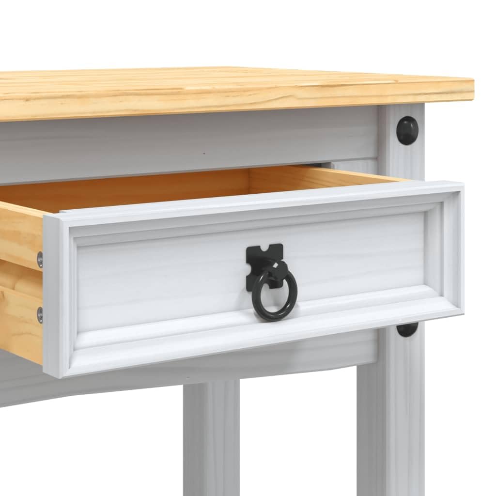 vidaXL Möbel Corona Konsolentisch 90 cm weiß Kiefernholz