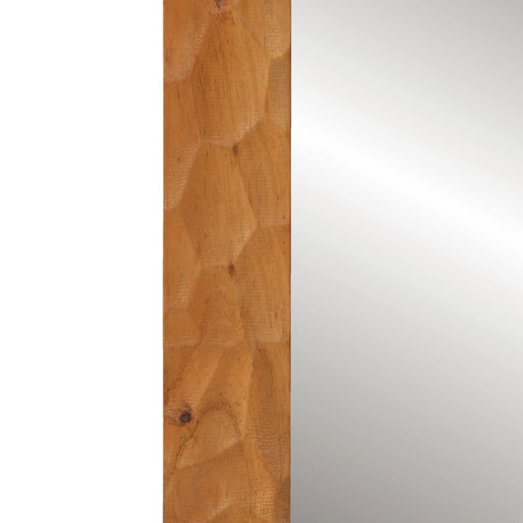 vidaXL Heim & Garten Badspiegel 50x70 cm Akazie Holz