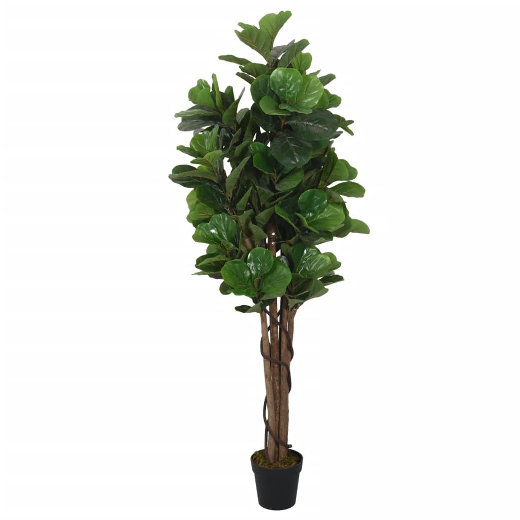 vidaXL Heim & Garten Feigenbaum Künstlich 80 cm 96 Blätter Grün