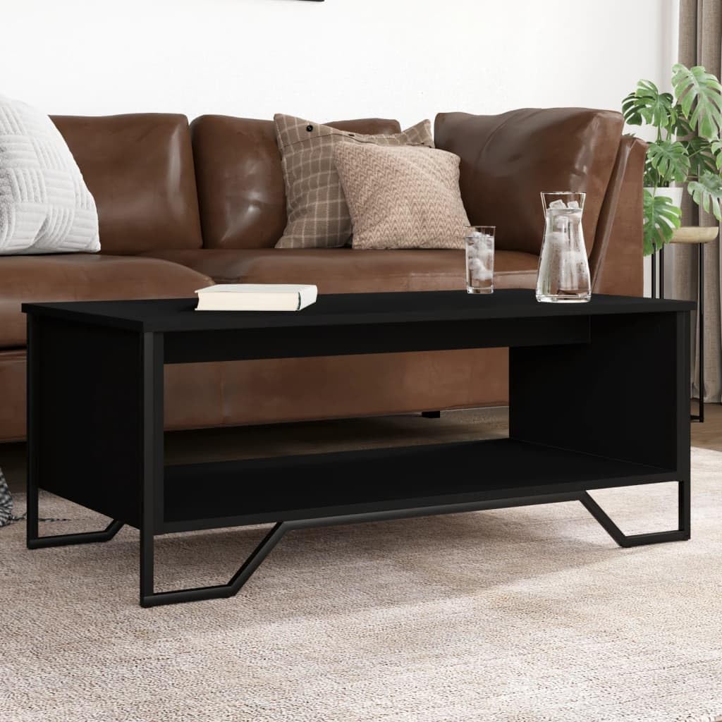 vidaXL Möbel Couchtisch Schwarz 100x51x40 cm Holzwerkstoff