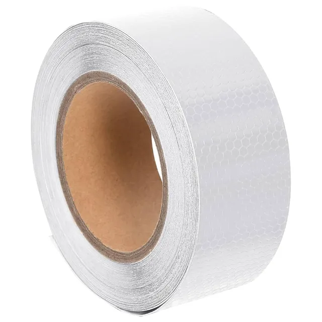 vidaXL Heim & Garten Reflektorband 5cmx20m PVC weiß selbstklebend