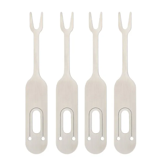 Kikkerland Huckleberry Campfire Forks Lagerfeuer-Set 4tlg