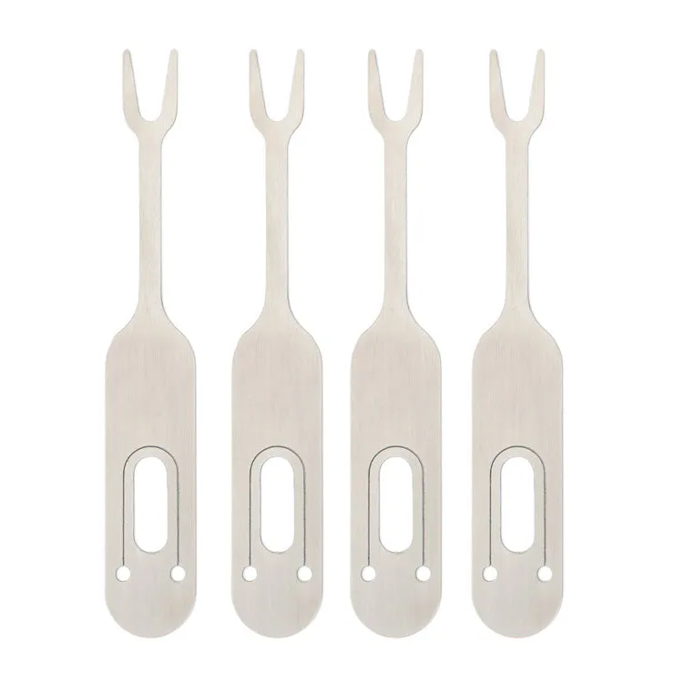 Kikkerland Huckleberry Campfire Forks Lagerfeuer-Set 4tlg
