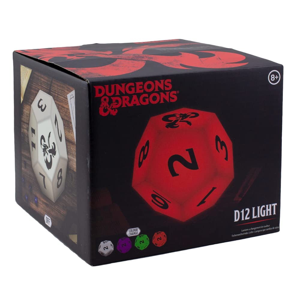 Paladone D&D D12 Würfel Licht lila 12cm Farbwechsel
