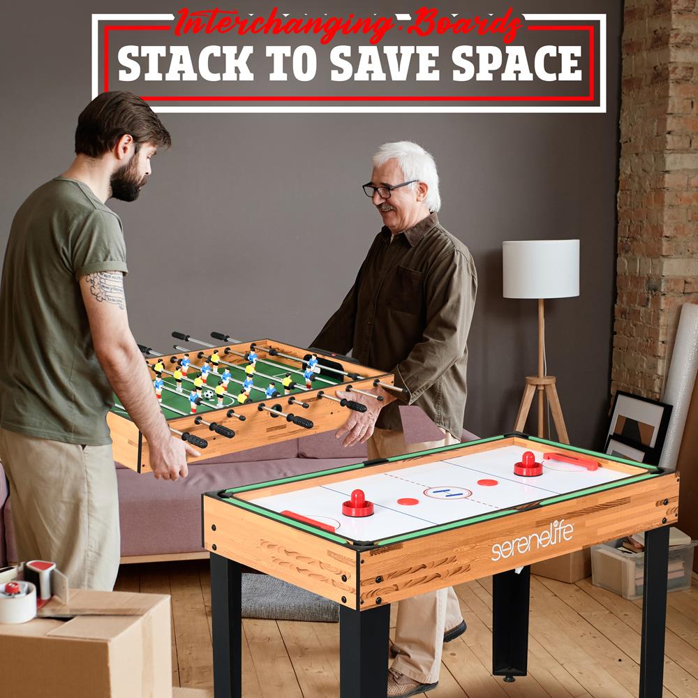 Serenelife Game Tables Multispieltisch 4-in-1 mit Zubehör