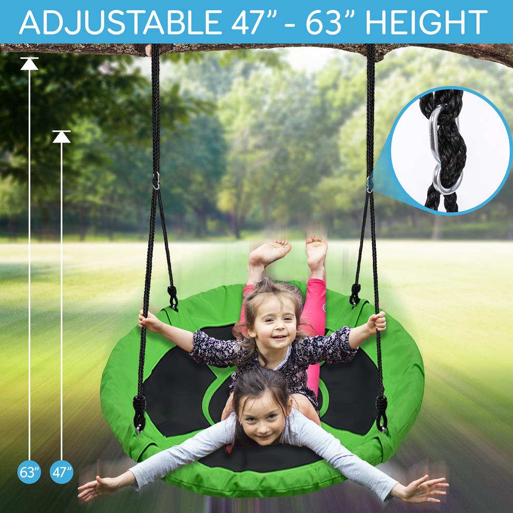 Serenelife Outdoor Swing Tellerschaukel 40" Grün wasserdicht