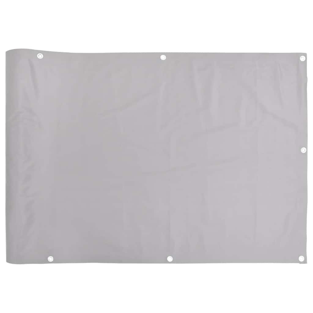 vidaXL Heim & Garten Sichtschutz Grau PVC 1000x90cm Ösen