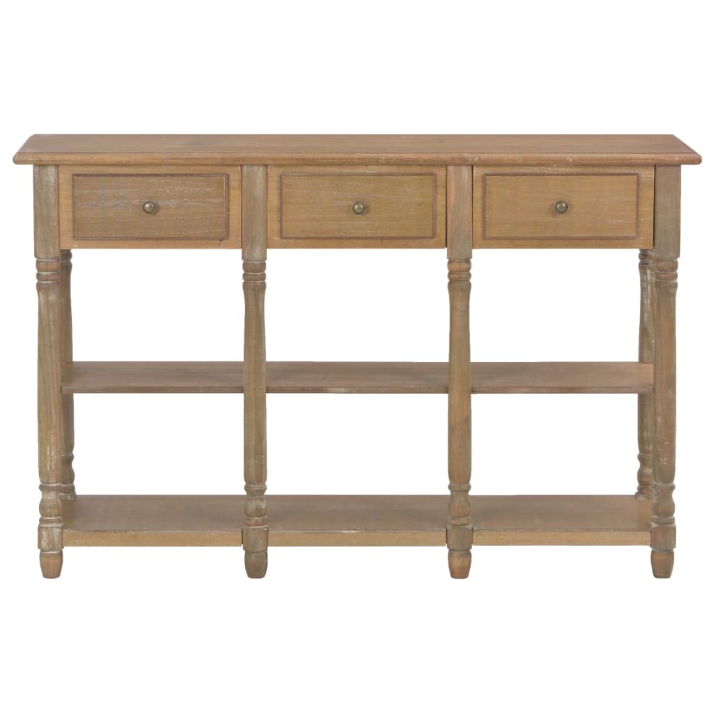 vidaXL Konsolentisch 110x30x76 cm Holzwerkstoff 3 Schubladen