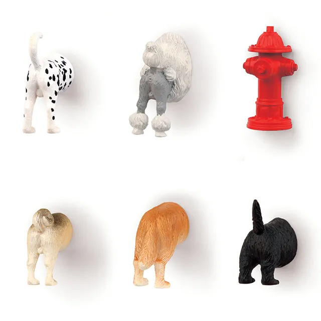 Kikkerland Home Dog Butt Kühlschrankmagnete 6er Set