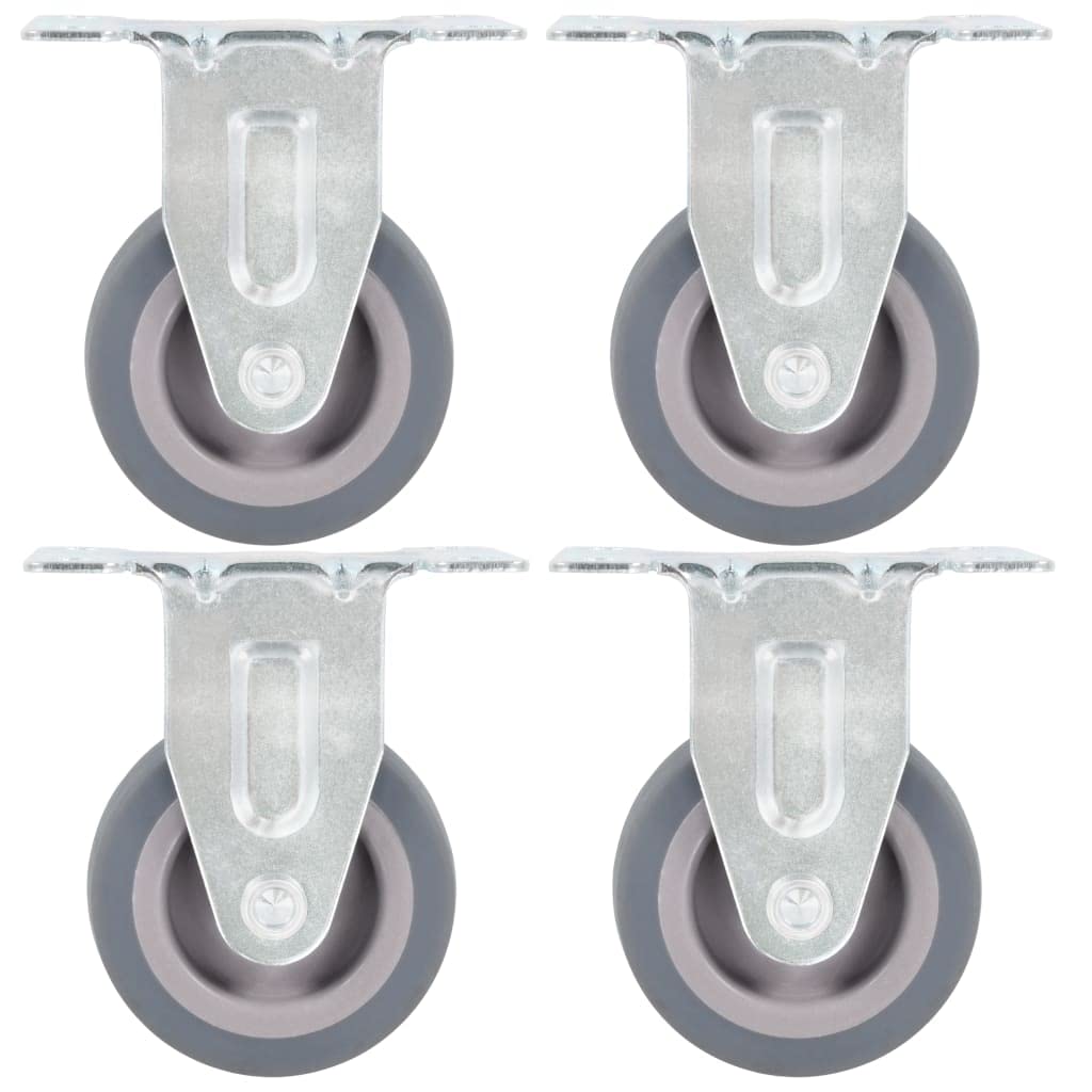 vidaXL Bockrollen 50 mm Bockrolle 4 Stk. TPR starr