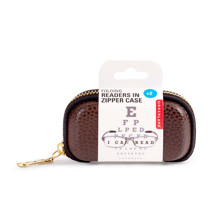Kikkerland Folding Readers Lesebrille faltbar mit Etui