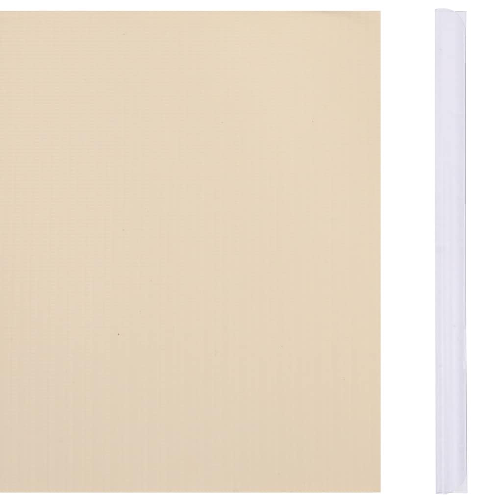 vidaXL Heim & Garten Sichtschutzstreifen 35x0,19m Creme PVC