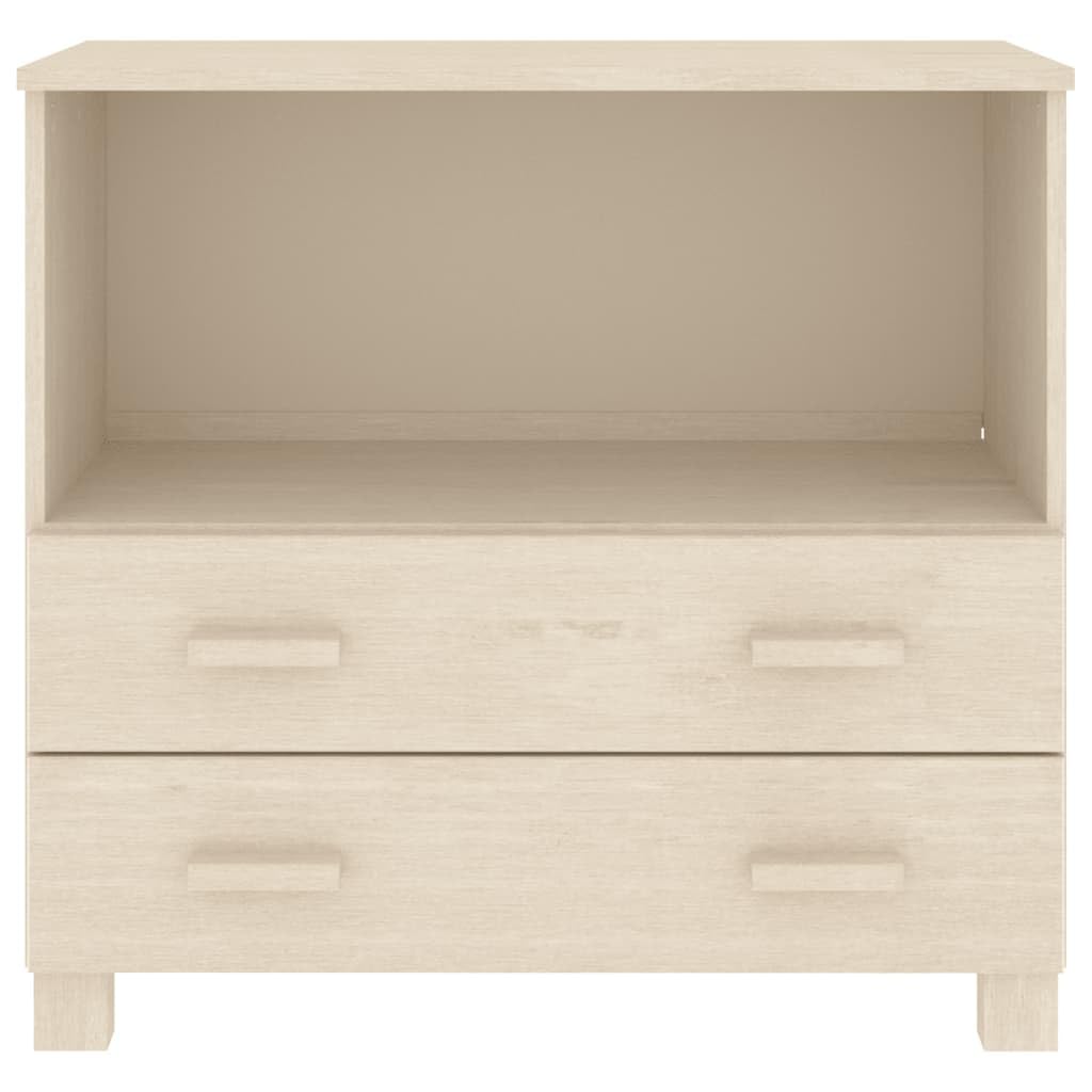 vidaXL Möbel Sideboard Honigbraun 85x35x80cm Kiefer Massivholz
