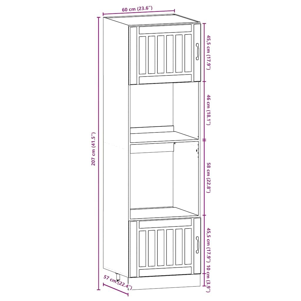 vidaXL Lucca Küchenschrank-Set 7-tlg. Betongrau Holzwerkstoff