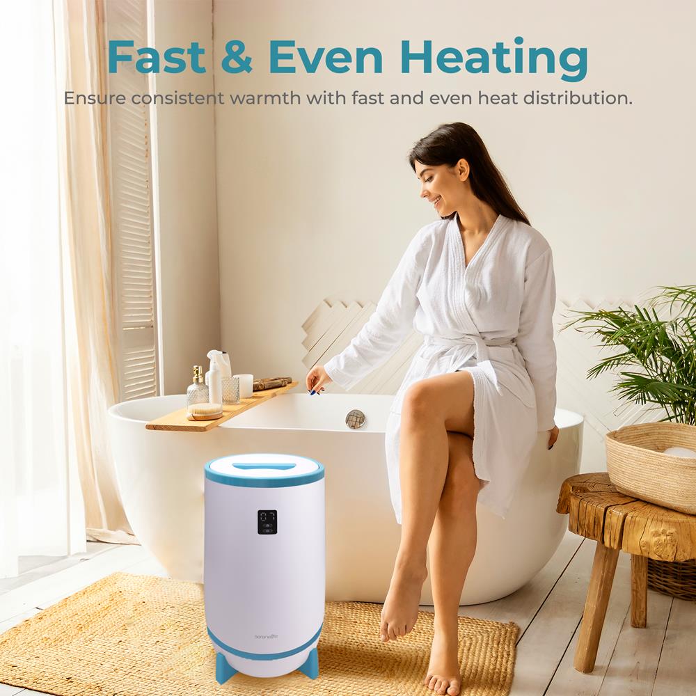 Serenelife Towel Warmers Handtuchwärmer Blau 20L mit Timer