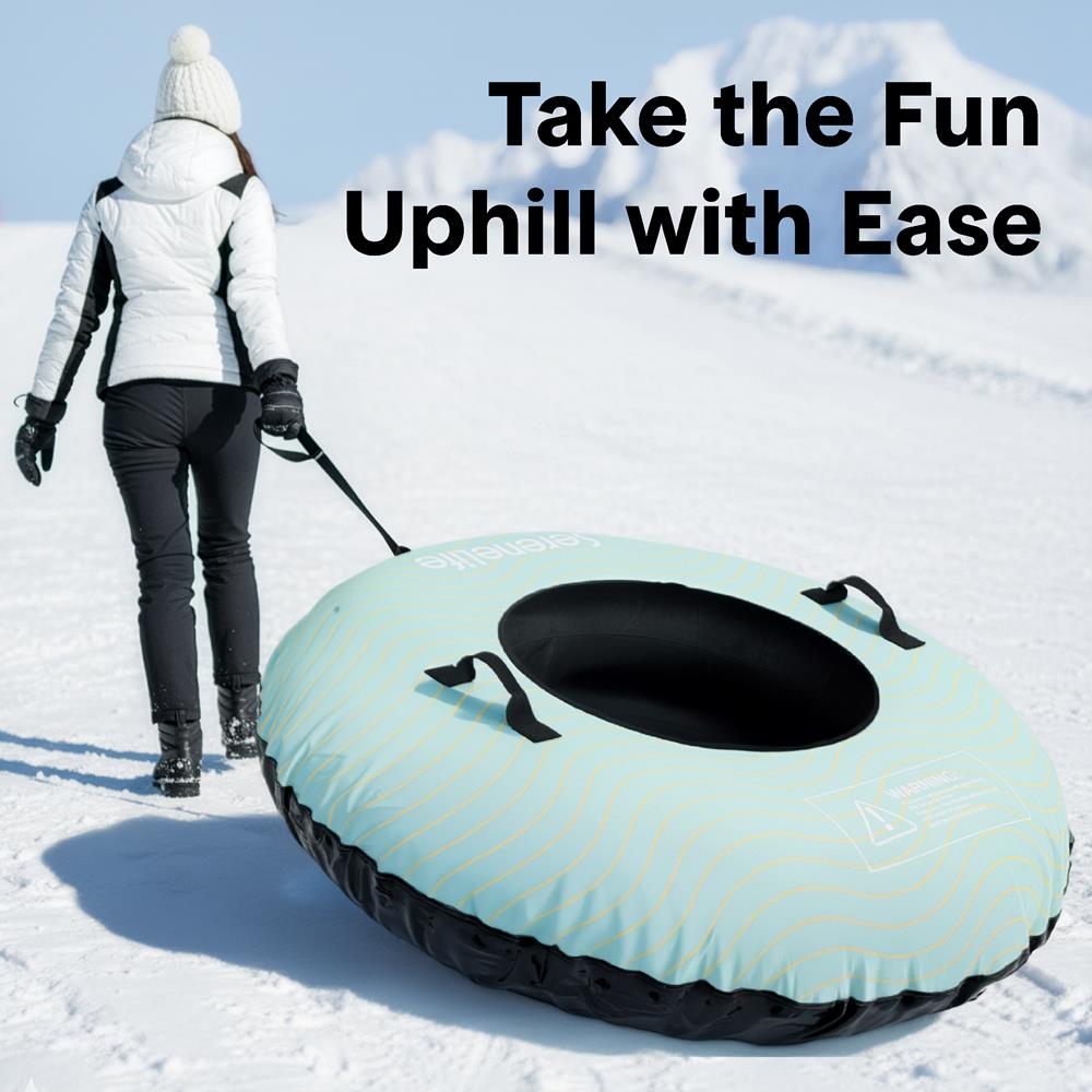 Serenelife Kids Play Snow Tube Schlitten 48 Zoll blau