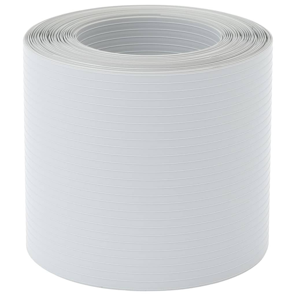 vidaXL Heim & Garten Sichtschutzstreifen Hellgrau 10 Stk PVC