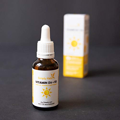 Simply Keto Vitamin D3 K2 Tropfen 30 ml 1084 Tropfen MCT-Öl