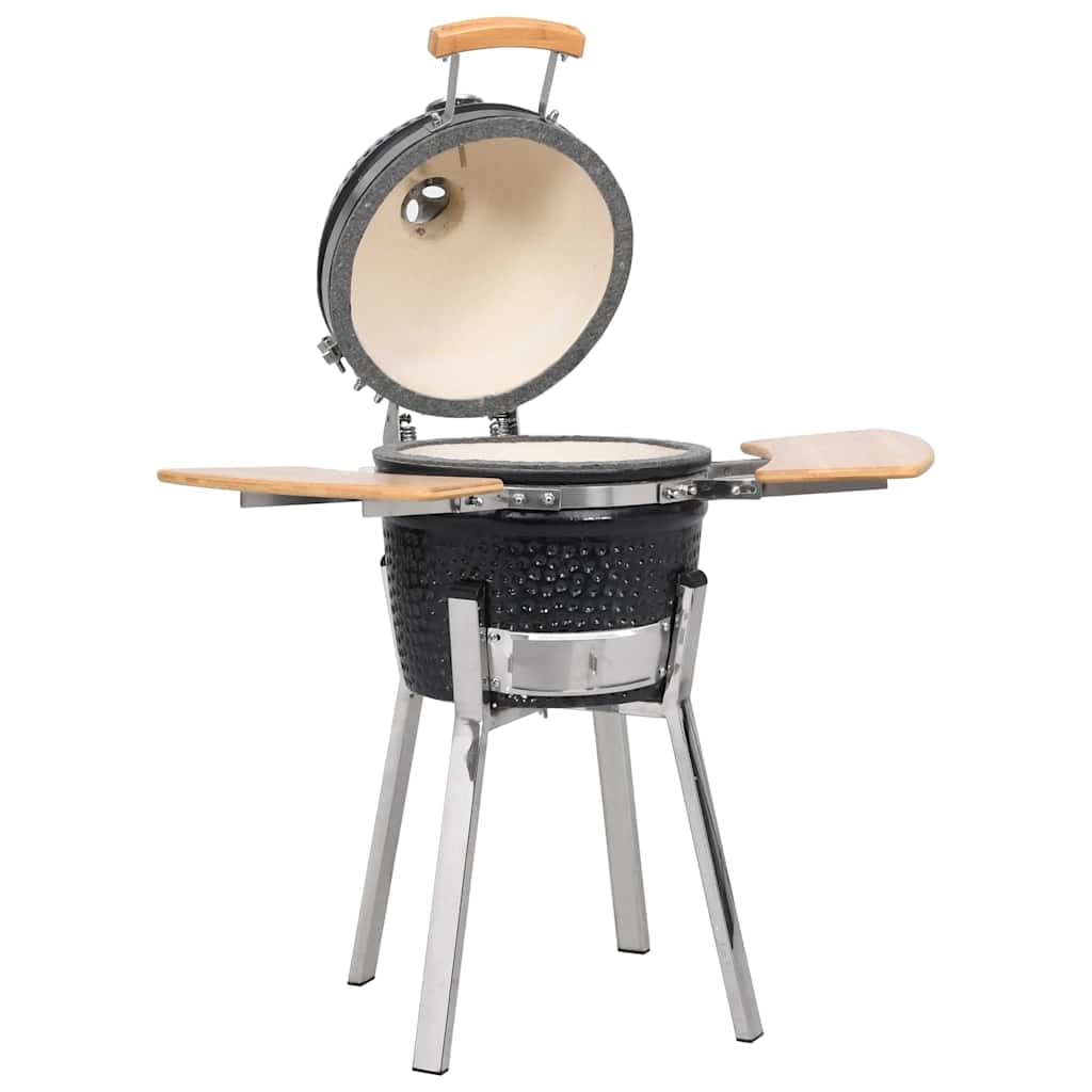 vidaXL Heim & Garten Kamado Grill schwarz 33 cm