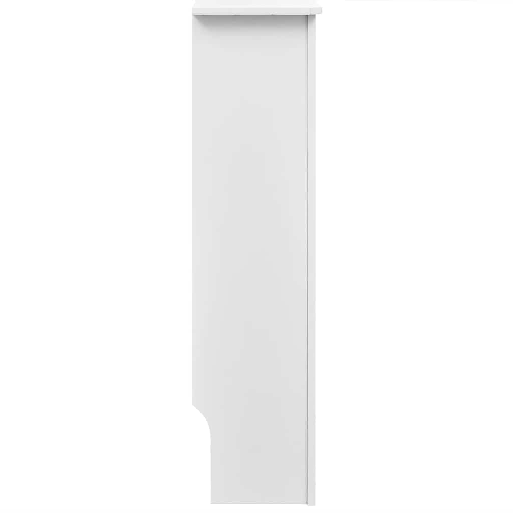 vidaXL Heizkörperverkleidung 112 cm MDF Abdeckung Weiß