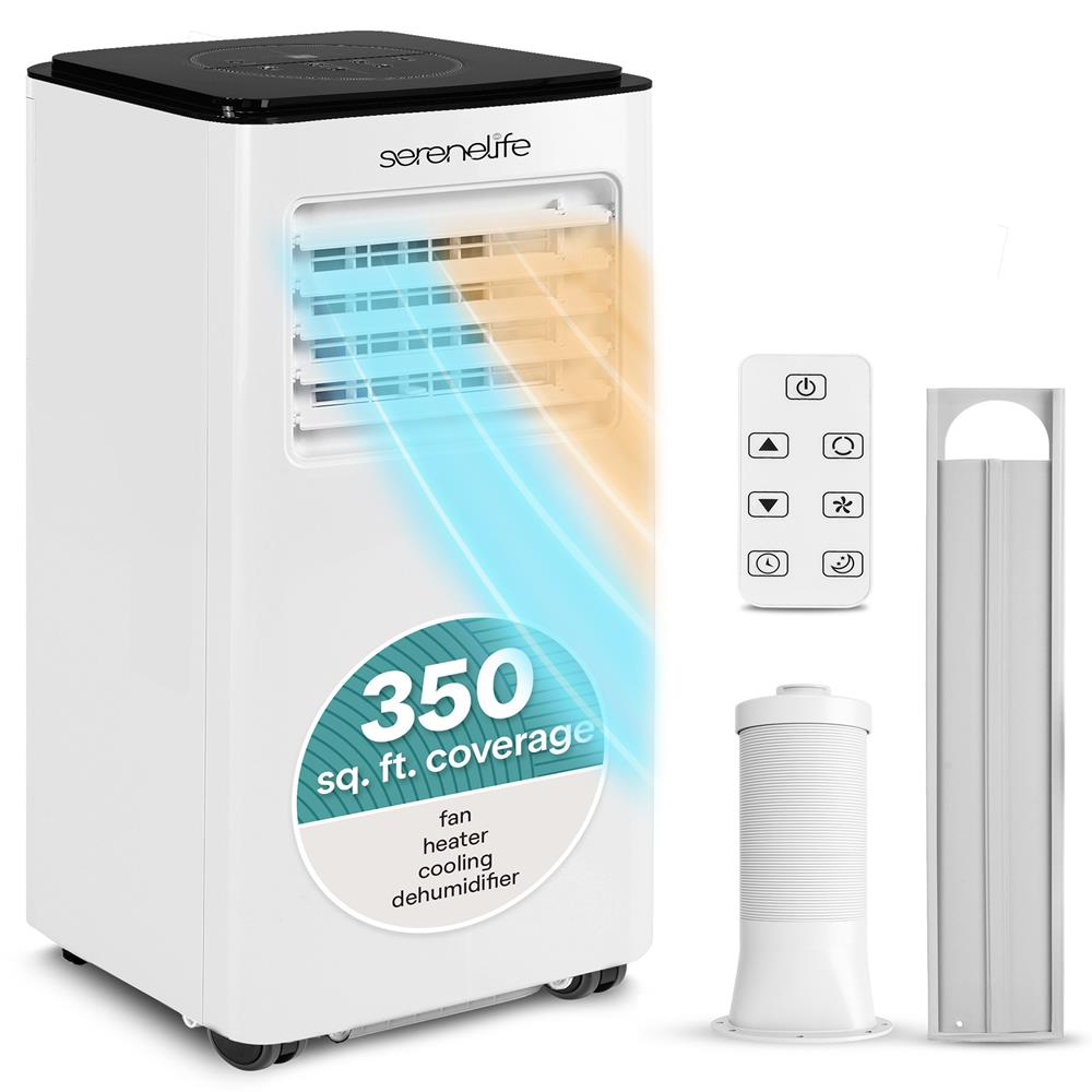Serenelife Mobile Klimaanlage 8000 BTU mit Heizung Weiß