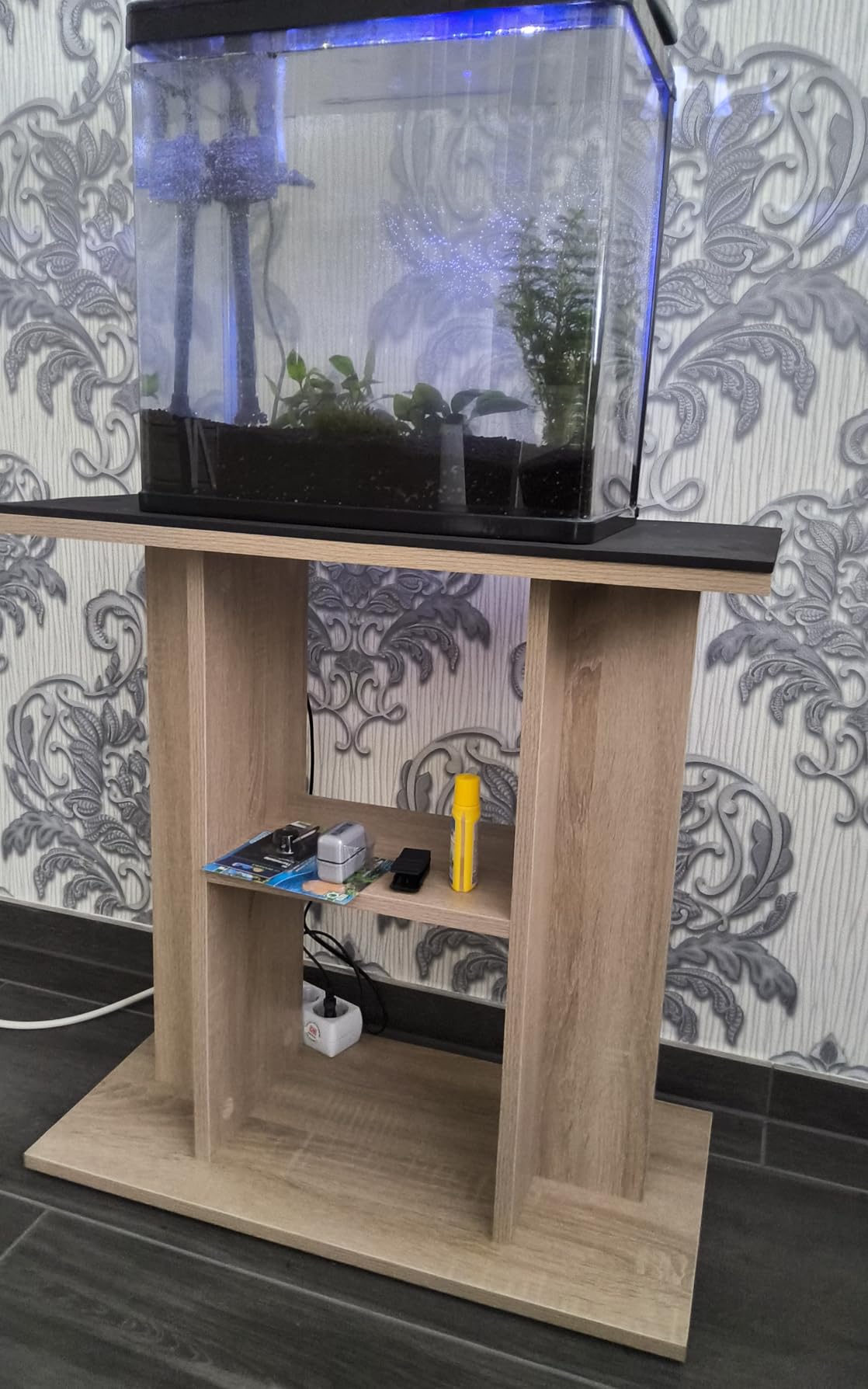 vidaXL Aquariumständer Weiß 60x30x60 cm Holzwerkstoff Unterschrank