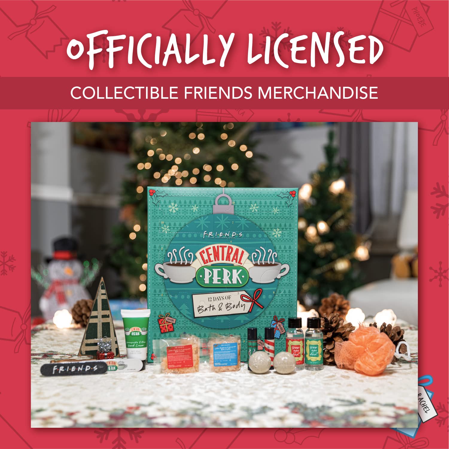 Paladone Friends Bad-Adventskalender 12 Tage Central Perk Set