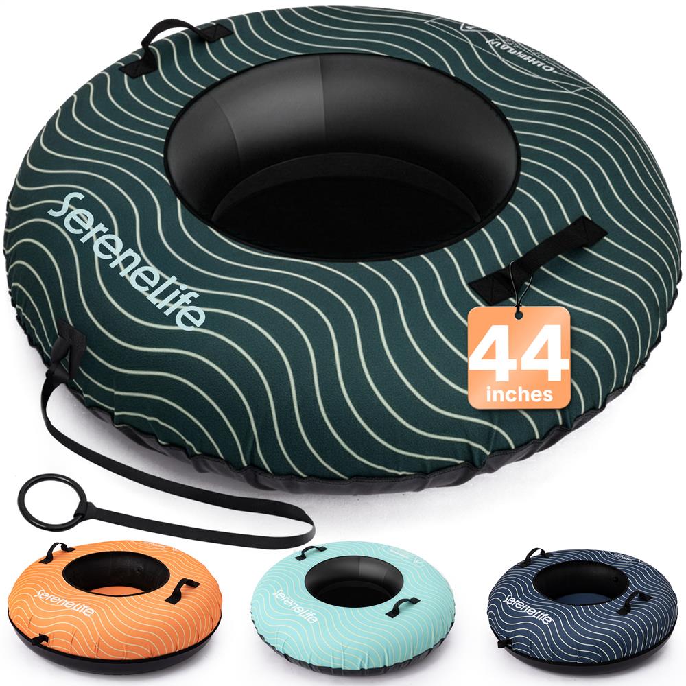 SereneLife Snow Tube 44" Schlitten-Reifen grün aufblasbar