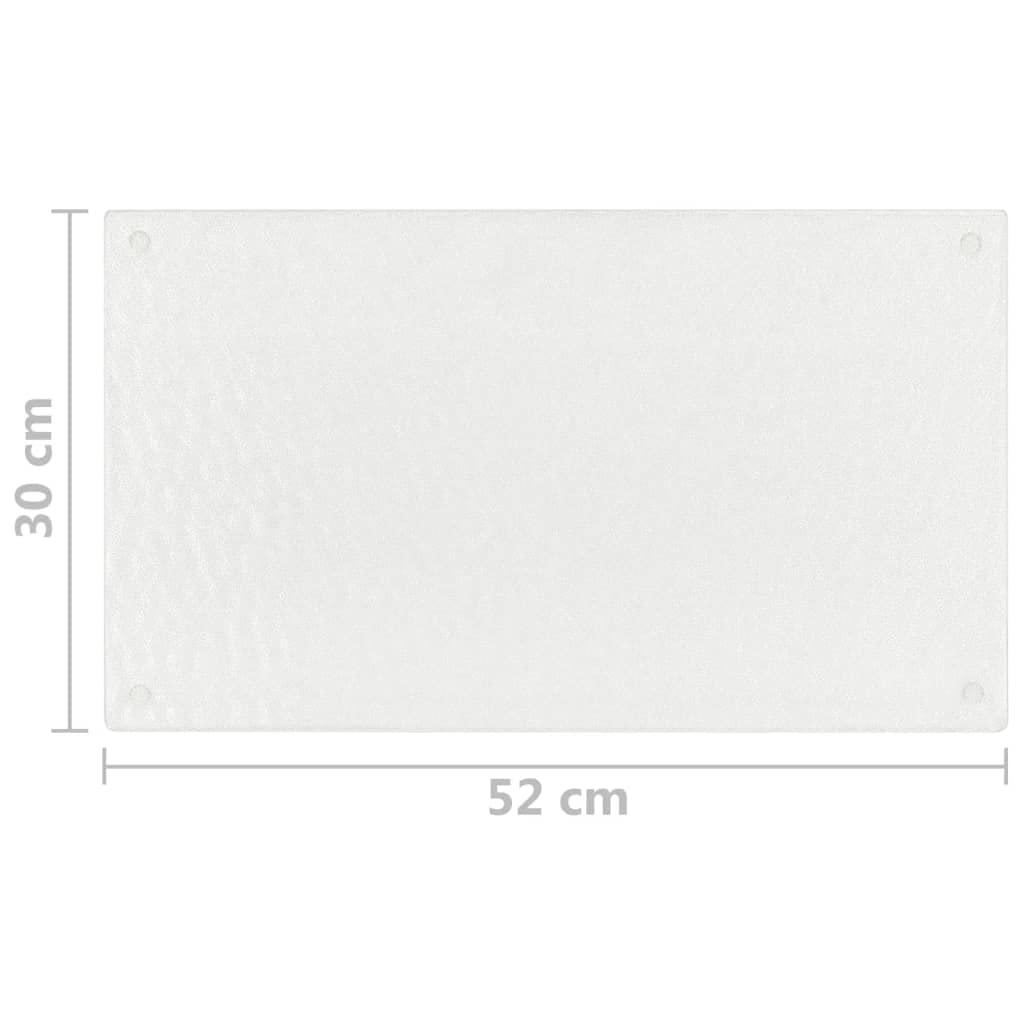 vidaXL Heim & Garten Schneidebrett Hartglas Transparent 2er-Set