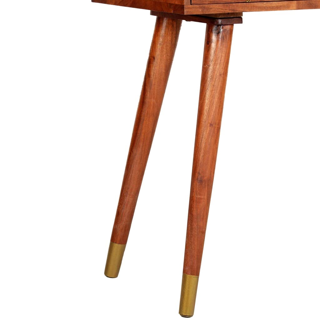 vidaXL Konsolentisch Akazie 90x35x76 cm 2 Schubladen
