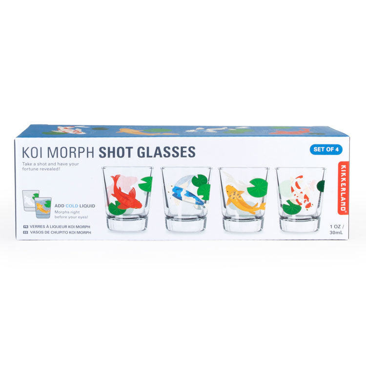 Kikkerland Kitchen Koi Morph Shot Glasses Schnapsglas 4er