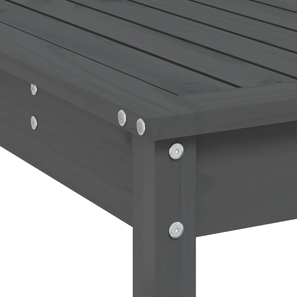 vidaXL Heim & Garten 7-tlg. Gartenbar-Set Holz Graue Kiefer