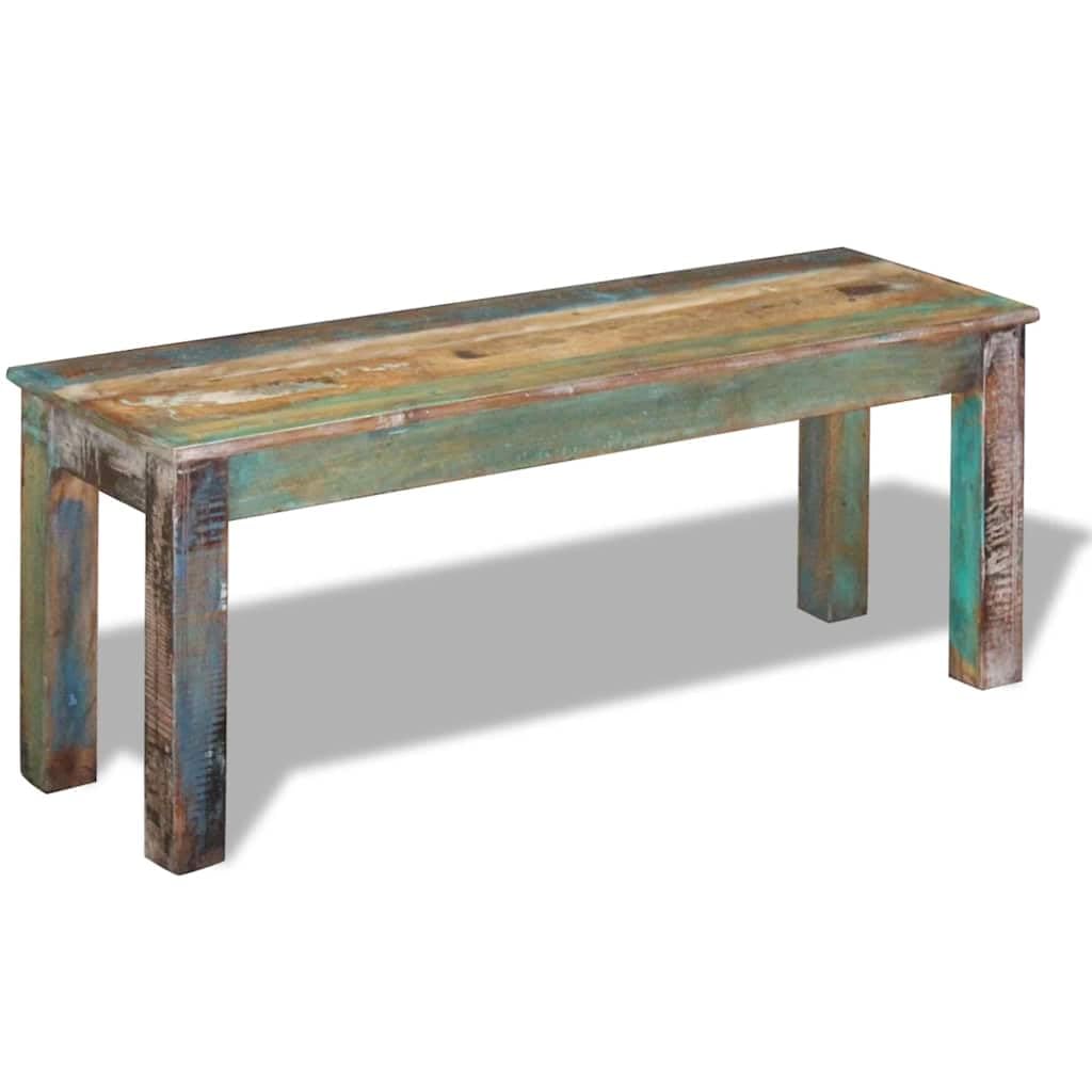 vidaXL Heim & Garten Bank Altholz 110x35x45 cm Massivholz