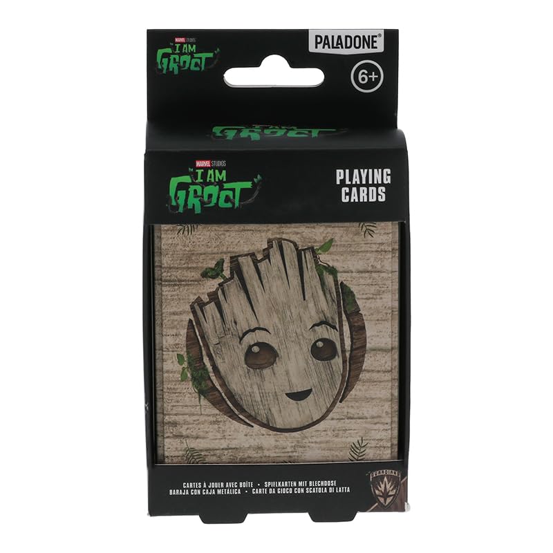 Paladone Groot Spielkarten Marvel 54 Karten Metallbox Geschenk