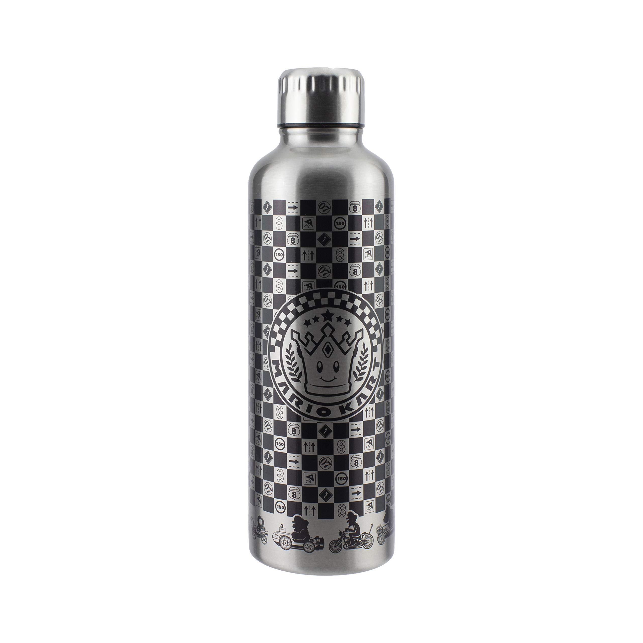 Paladone Mario Kart Metallwasserflasche Grau 500 ml