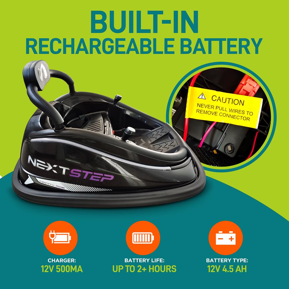 Serenelife Bumper Car Elektroauto Kinder Schwarz 12V