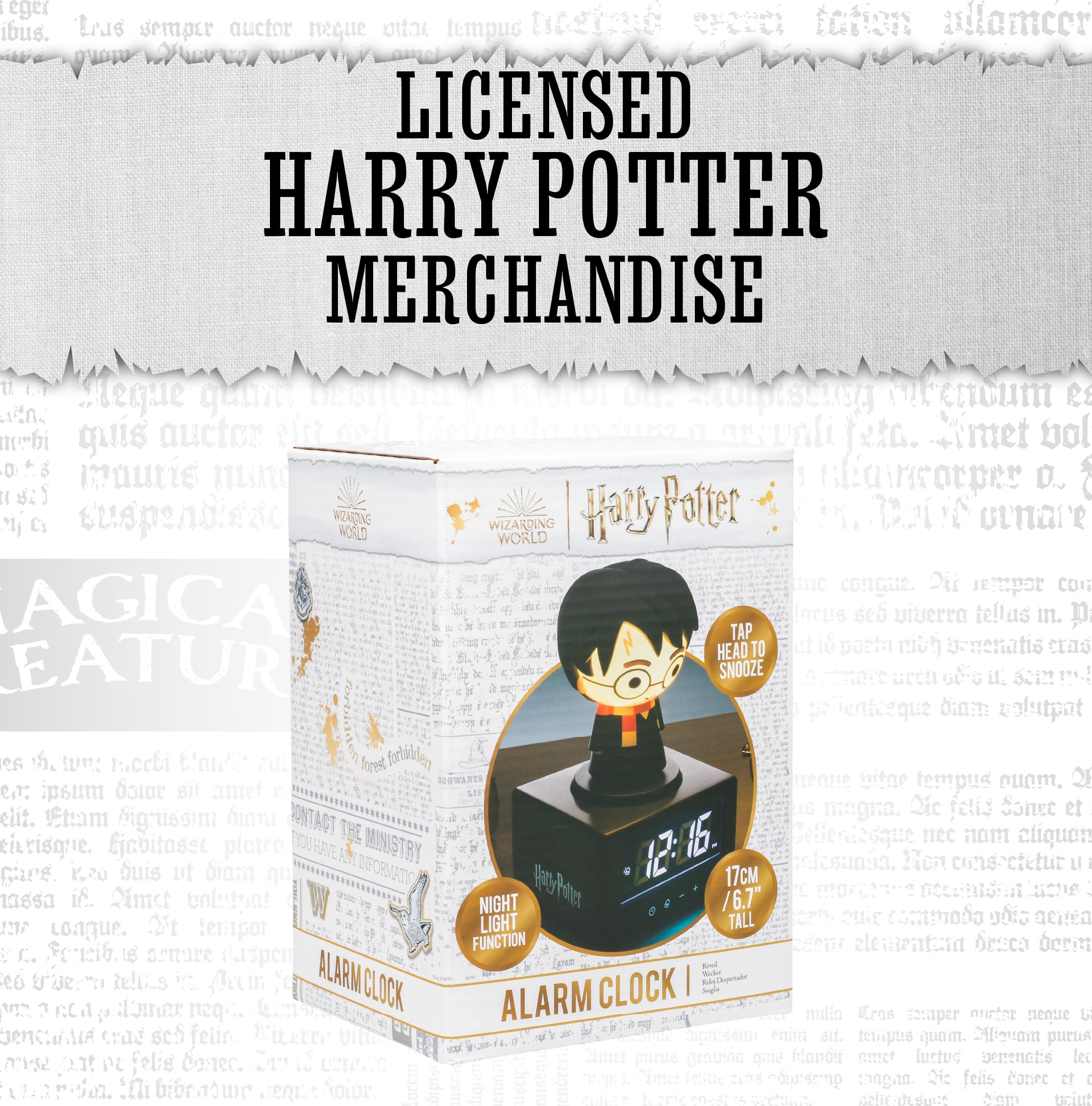 Paladone Harry Potter Digitaler Wecker 17 cm mit Licht