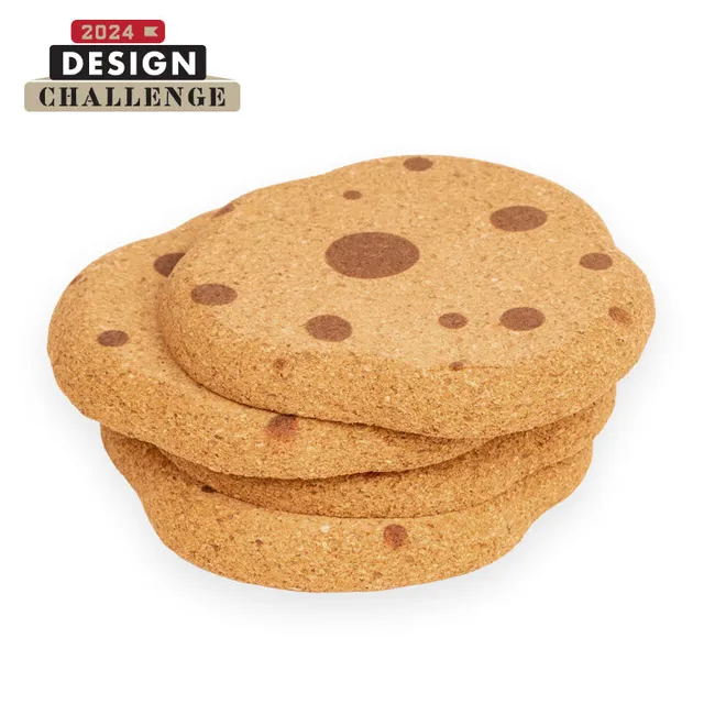 Kikkerland Kitchen Cookie Coasters Untersetzer Kork 4er Set