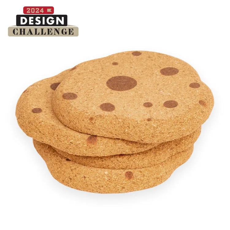 Kikkerland Kitchen Cookie Coasters Untersetzer Kork 4er Set
