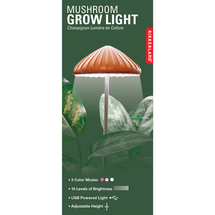 Kikkerland Home Mushroom Pflanzenlampe LED Pilz USB Timer