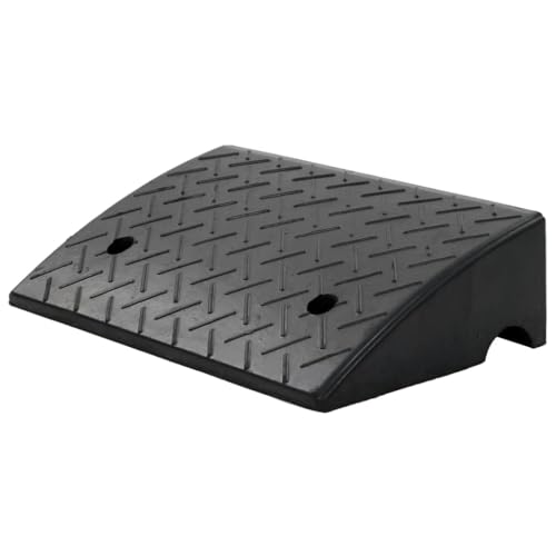 vidaXL Bordsteinrampe Gummi 50x32,5x14 cm Auffahrrampe 2er Set