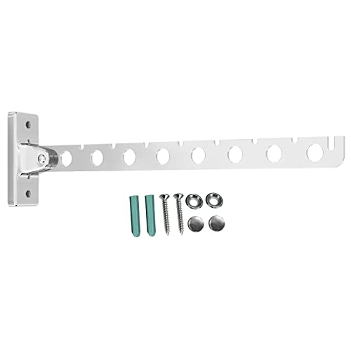 Intirilife Kleiderstange klappbar Edelstahl 30 cm 2er Set