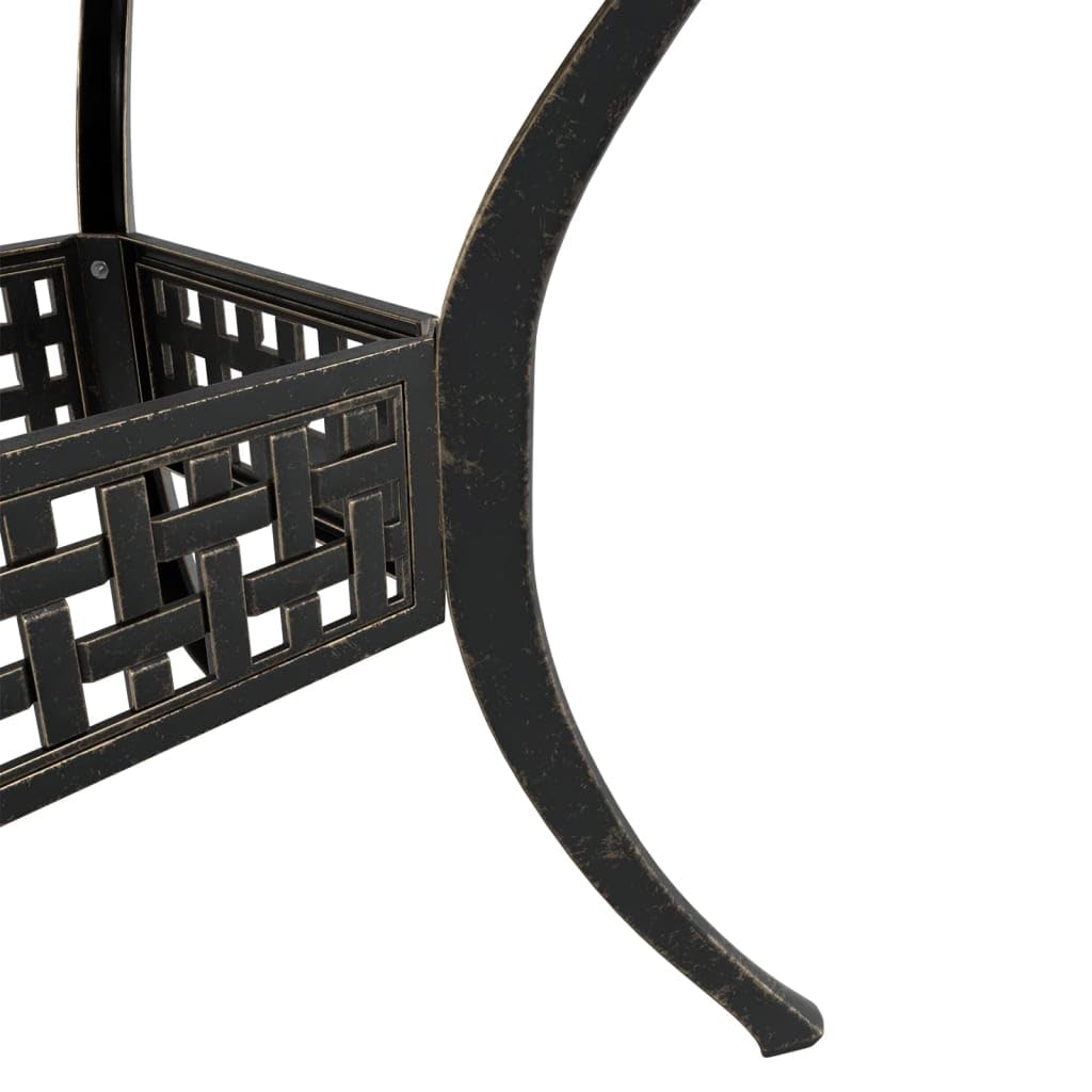 vidaXL Bistro-Set 3-TLG. Bronze Aluminiumguss Gartenmöbel