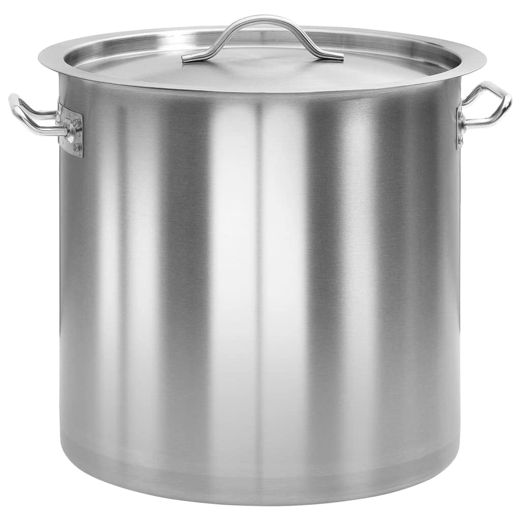 vidaXL Suppentopf 26 L Kochtopf Edelstahl 32x32 cm Induktion