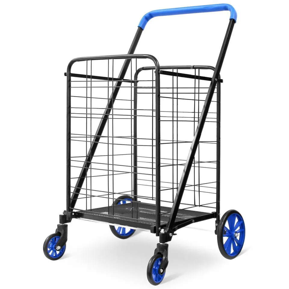 Serenelife Transportwagen Faltbar Stahl 50 kg Last