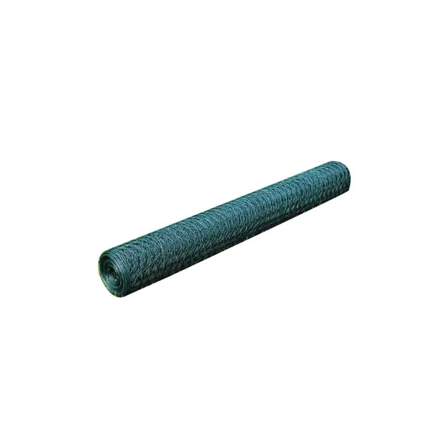 vidaXL Drahtzaun Grün Maschendraht Hühnerzaun Verzinkt PVC
