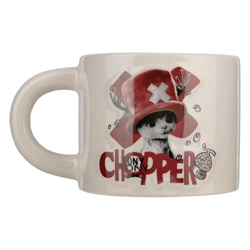 Paladone One Piece Chopper Tasse 400 ml Keramik Creme